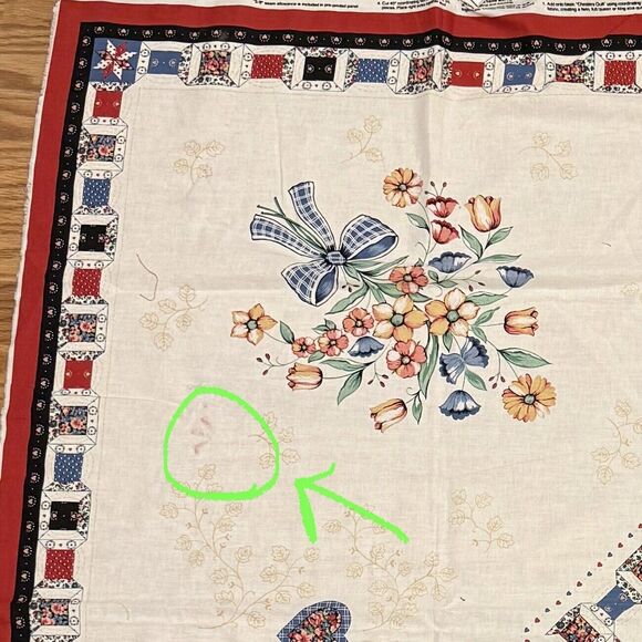 2 Vintage Wamsutta Cheater Quilt Panels *Sewn* Calico Quilt Panels READ 67"x58" - Picture 2 of 6